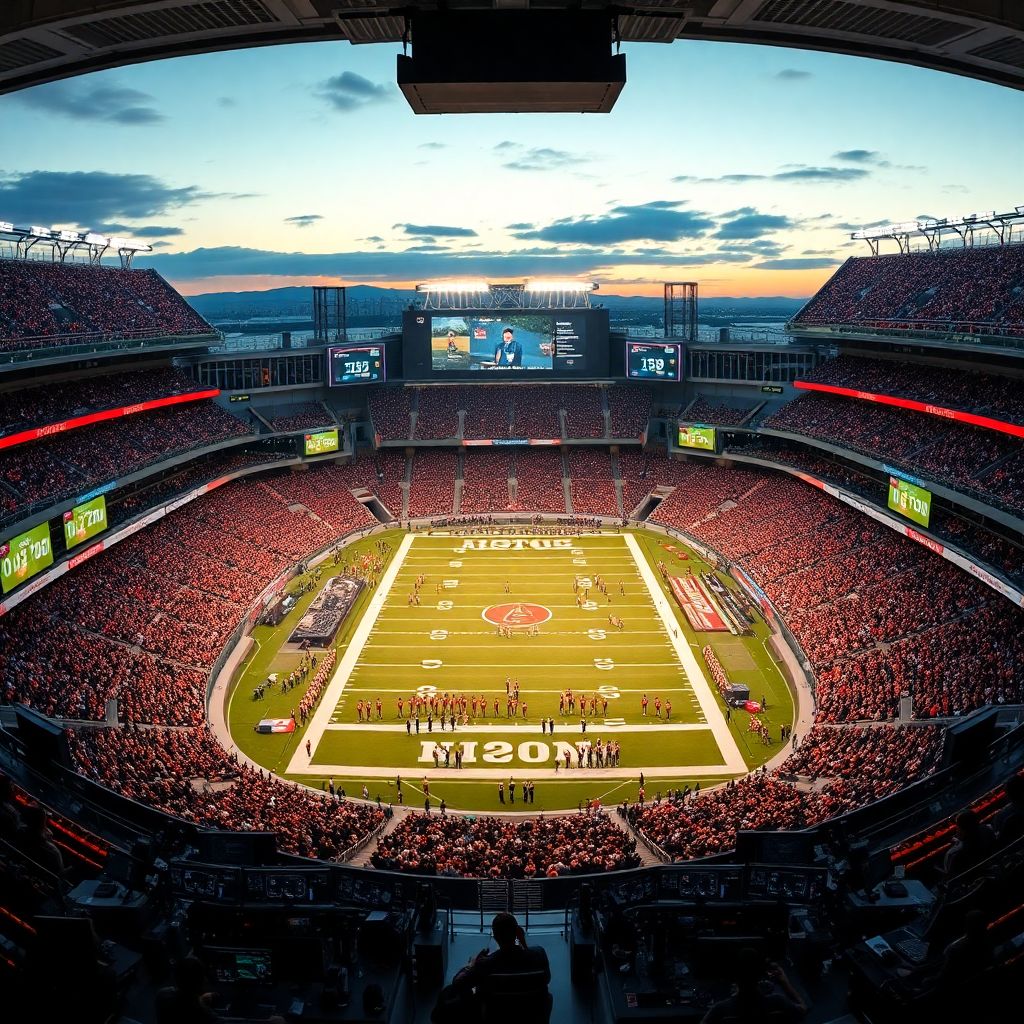 College football gameday experience behind the scenes with players and fans