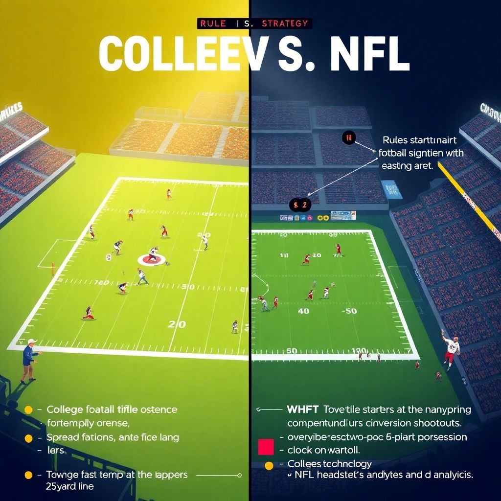 College football vs Nfl: how rules differences shape game strategy