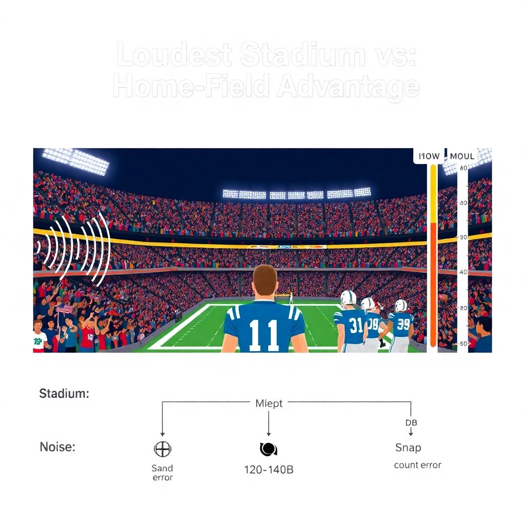 The loudest stadiums in american football and how home-field advantage works